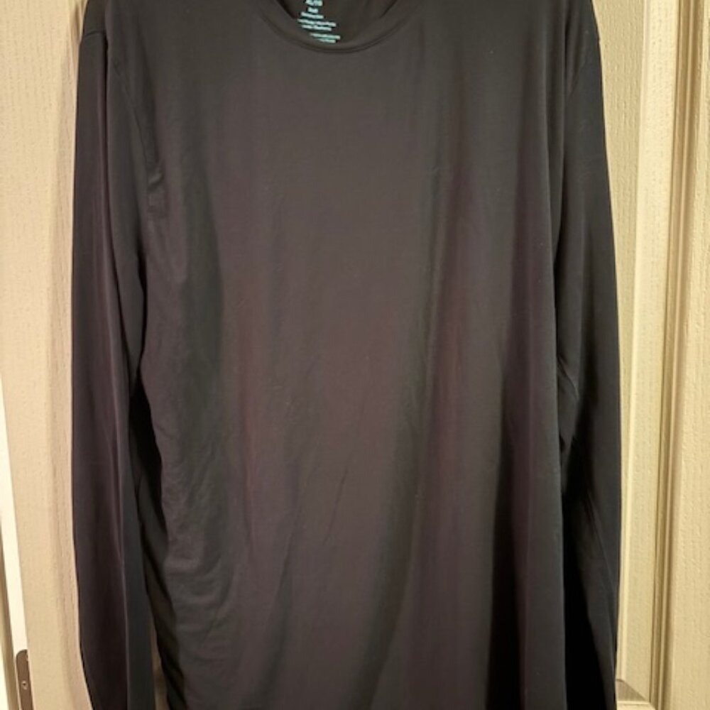 Tommy John Men's XL/TG Black Long Sleeve Under/Base Layer/Workout T-Shirt